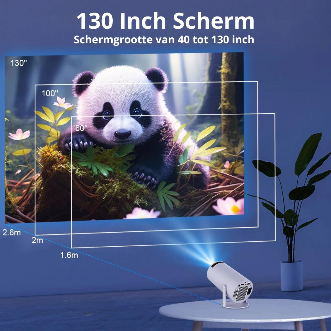 Merinio™ - 180° Draagbare Projector met WiFi