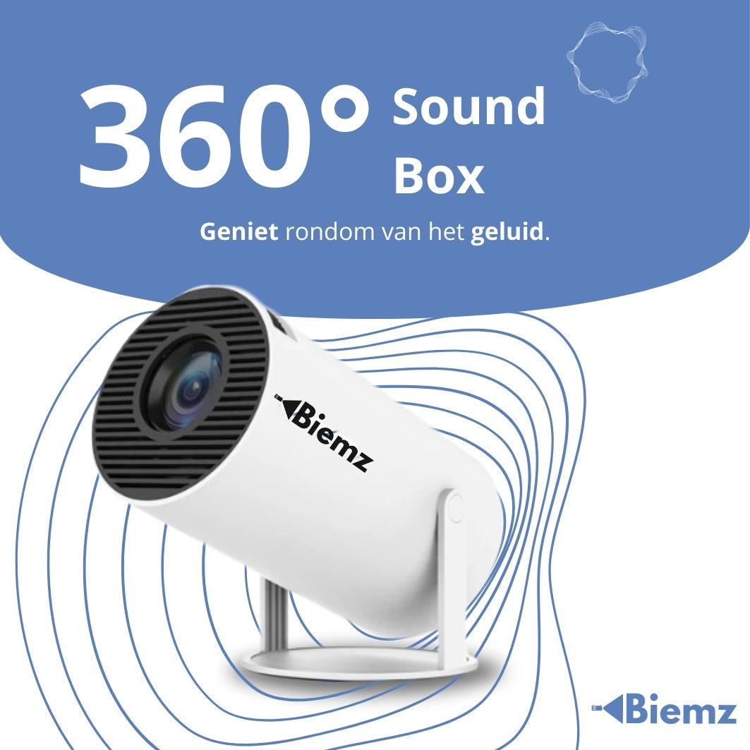 Merinio™ - 180° Draagbare Projector met WiFi